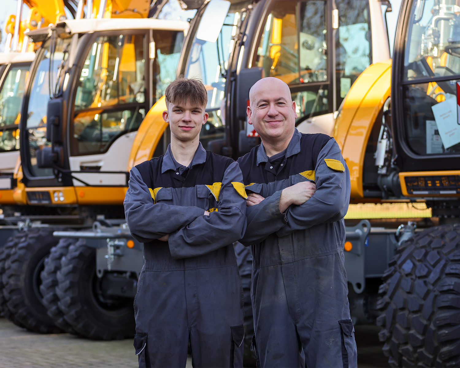 Student en trainer poseren