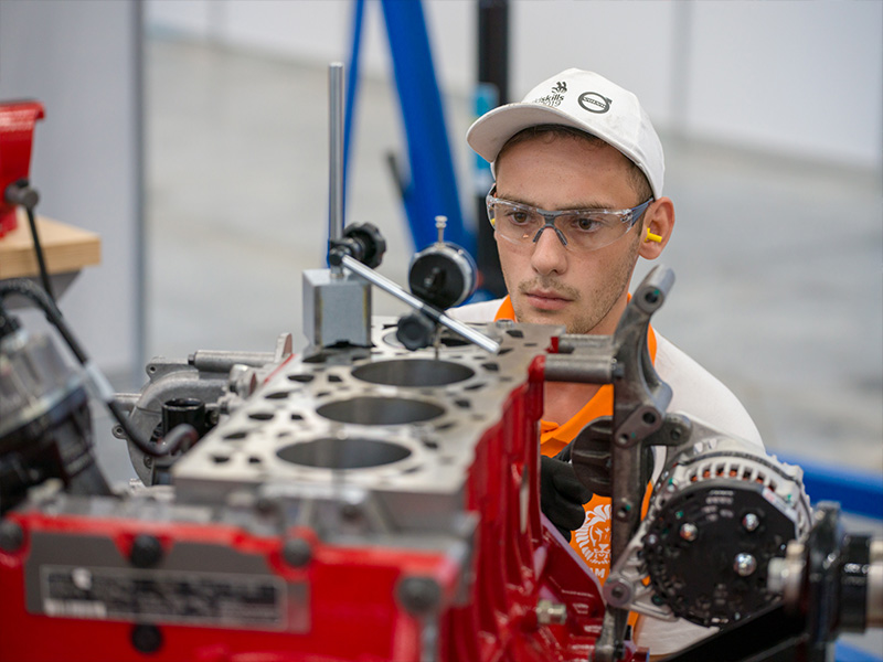 Peter van Andel bij de World Skills in Rusland